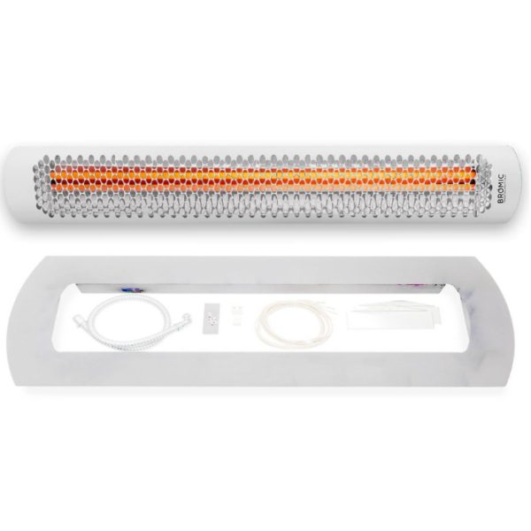Bromic Tungsten - 2000W/3000W/4000W/6000W - Infrarød Carbon - Indbygning - Hvid