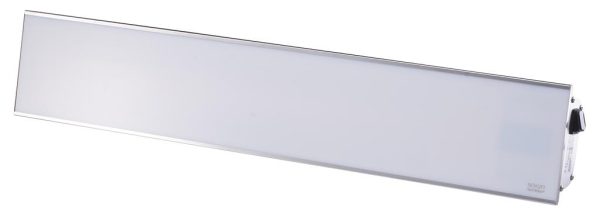 Burda Relax Glass No Glare væghængt terrassevarmer i hvid - 2200 Watt  - REST