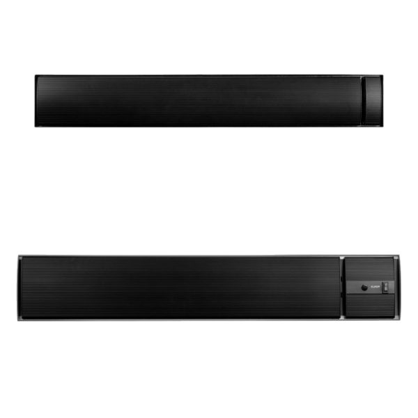 Eurom No-light varmepanel - 1800W/2400W - Manuel/Fjernbetjening - Carbon