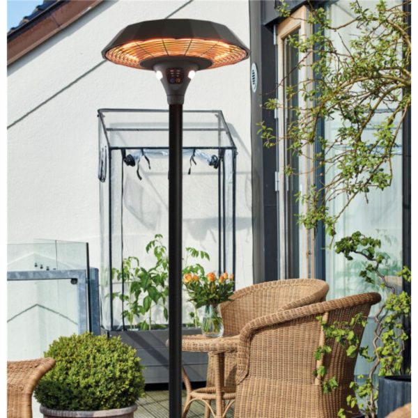 Hortus UFO Gulvmodel - Fjernbetjening og LED - 2100W - Infrarød Halogen - Image 3