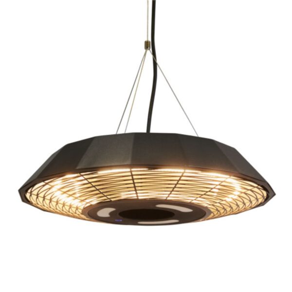 Hortus UFO loftmodel - fjernbetjening og LED lys - 2000W - Infrarød Halogen - Image 8