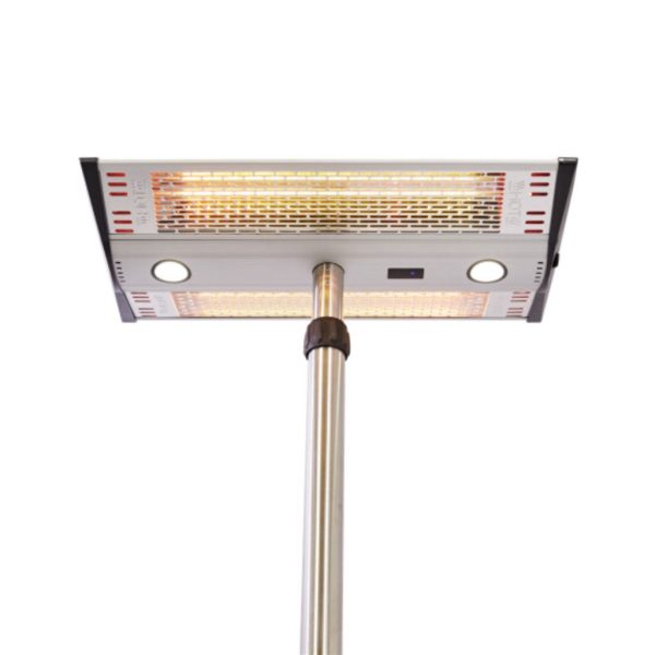 Hortus Gulvmodel - Fjernbetjening og LED - 2000W - Infrarød Halogen - Image 6