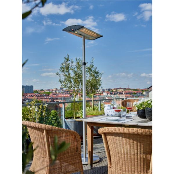 Hortus Gulvmodel - Fjernbetjening og LED - 2000W - Infrarød Halogen - Image 4