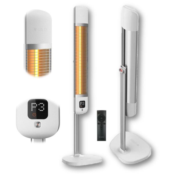 Luxeva Smart - 2500W - Infrarød Carbon - Hvid - Fjernbetjening & App - Image 5