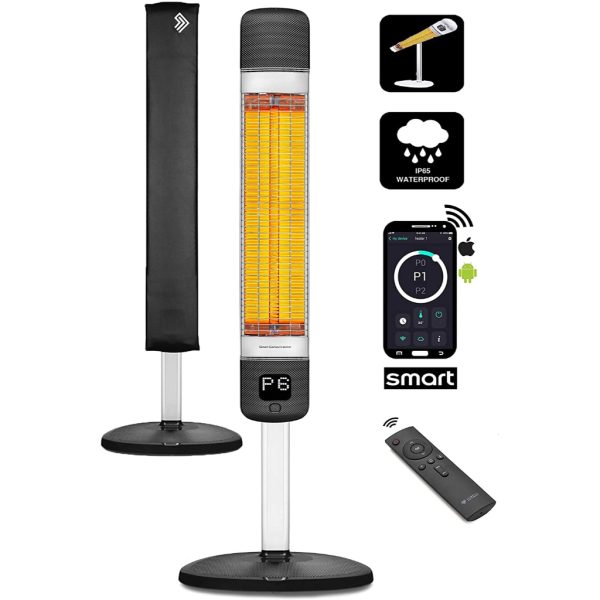 Luxeva Smart - 2500W - Infrarød Carbon - Hvid - Fjernbetjening & App - Image 4