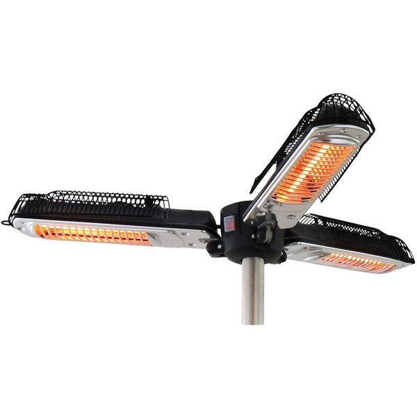 Trio Parasolmodel - 2000W - Infrarød Halogen - DEMO