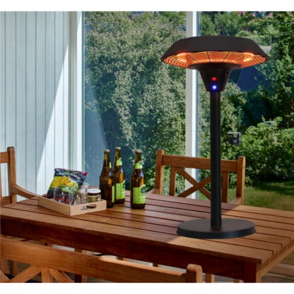 Hortus UFO Bordmodel - Fjernbetjening - 2000W - Infrarød Halogen - Image 4