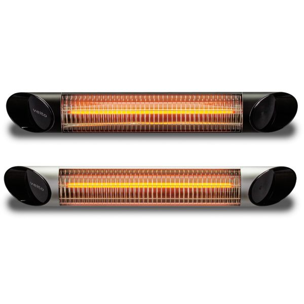 Veito Blade - 2000W - Infrarød Carbonrør - Fjernbetjening - 2 stk.