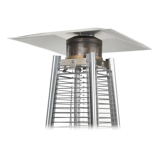 Terrassevarmer Lux Plus med flamme og LED lys - 13,5 kW - DEMO - Image 3