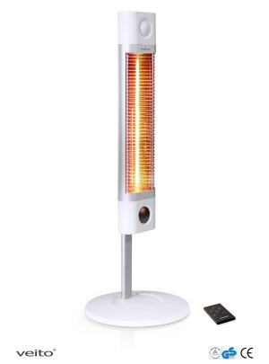 Veito intelligent varmelampe CH1800RE hvid gulvmodel m/fjernbetjening. 1 Veito intelligent varmelampe CH1800RE hvid gulvmodel m/fjernbetjening.