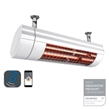 Solamagic 2000W ECO+ PRO terrassevarmer No Glare - BTC bluetooth - Hvid. 1 Solamagic 2000W ECO+ PRO terrassevarmer No Glare - BTC bluetooth - Hvid.