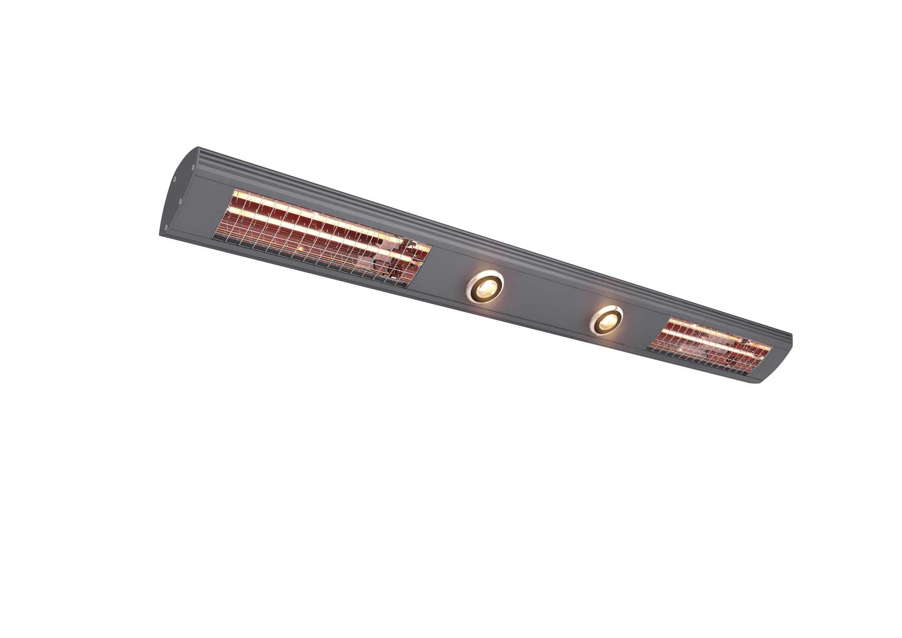 Solamagic 2800ECO+ PRO lys/varme all in one infrarød terrassevarmer 2000 mm No Glare - Antracit. 1 Solamagic 2800ECO+ PRO lys/varme all in one infrarød terrassevarmer 2000 mm No Glare - Antracit.