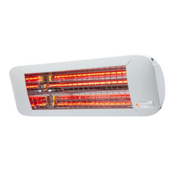Knoch Technik ComfortSun 1000 W infrarød kortbølge terrassevarmer med afbryder - Hvid