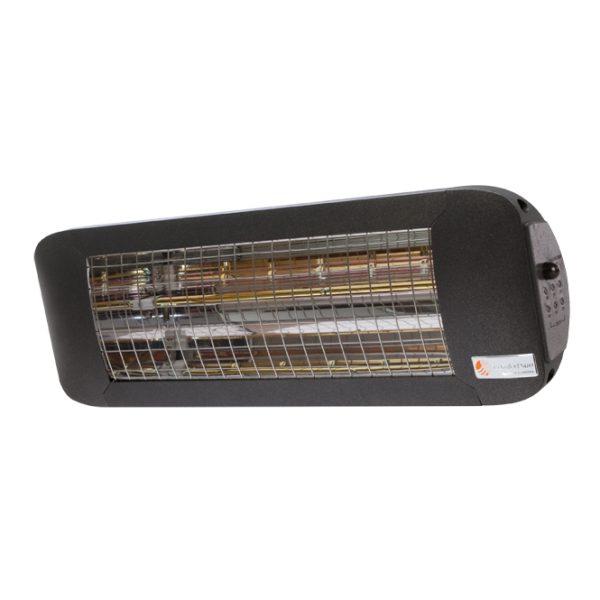 Knoch Technik ComfortSun 1400 W infrarød kortbølge terrassevarmer med timer funktion og fjernbetjening- Antracit