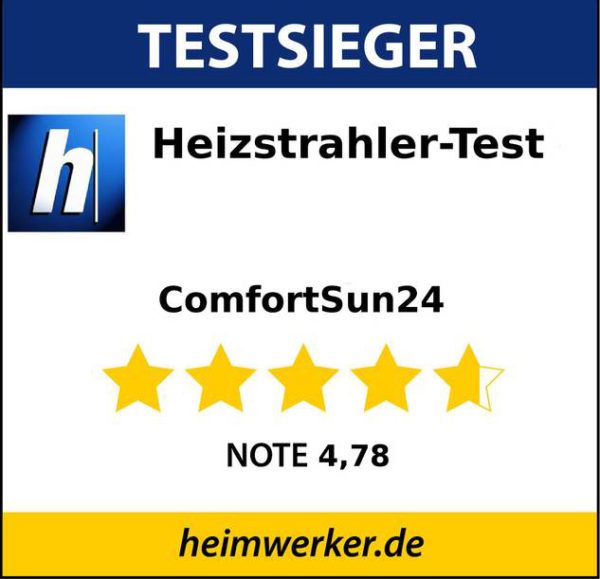 Knoch Technik ComfortSun 1400 W infrarød kortbølge terrassevarmer med timer funktion og fjernbetjening- Antracit - Image 4