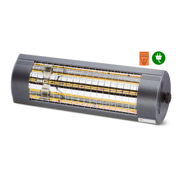 Solamagic 2000W ECO+ PRO terrassevarmer No Glare Antracit.