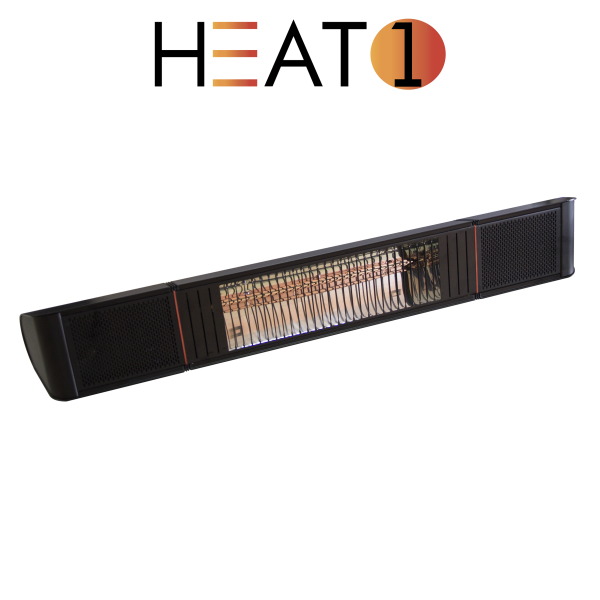 HEAT1 ECO pro-line Vægmodel - BTC - 2000W - Højtaler - Infrarød ULG+