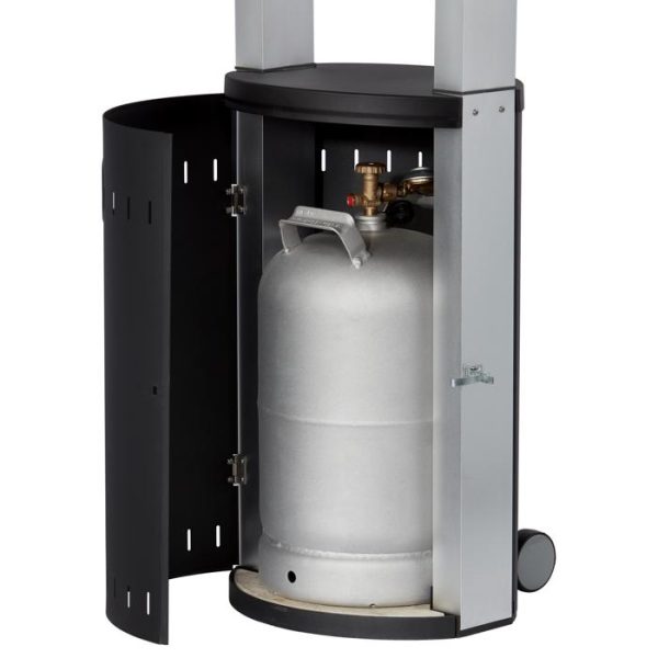 Terrassevarmer Lux Plus med flamme 220 cm. Rustfri - 13 kW - DEMO - Image 2